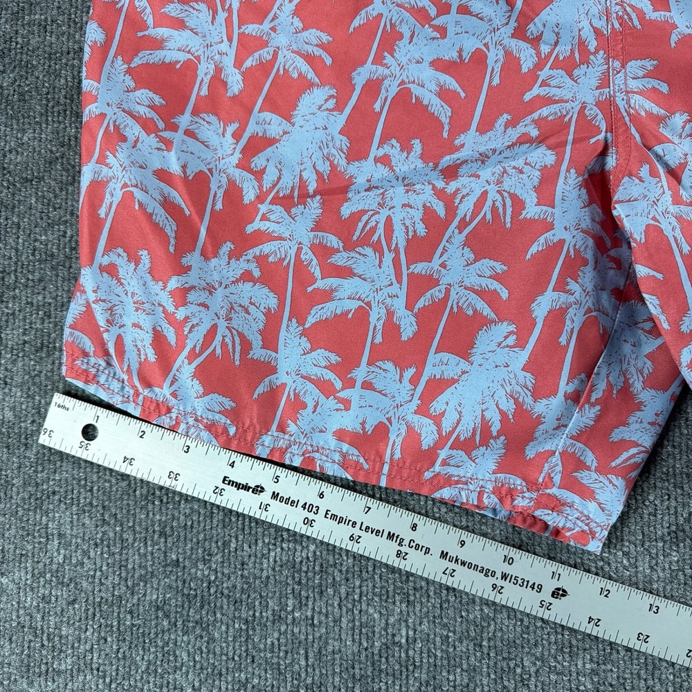 Vineyard Vines Mens Large Swim Trunks Red Palm Tree Mesh Lined Shorts Summer - Picture 3 of 8